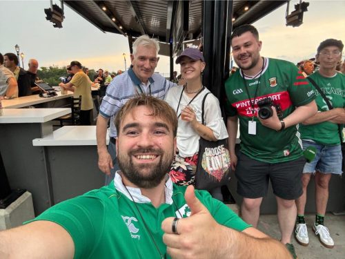 Chilling out with the amazing singer songwriter Emma Langford at the 2025 Milwaukee Irish Fest 