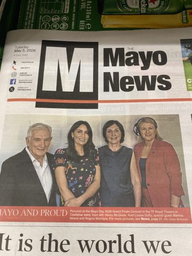 Mayo Day 2026 with RTE s Louise Duffy , Film Producer Martina Niland and Regina Duffy, 