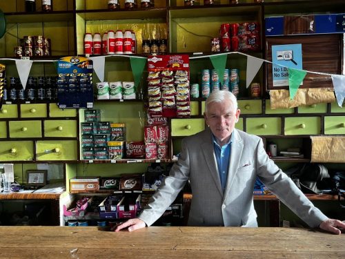 The shop part of Gunnings Pub in Rathconrath which is over 200 yrs old 